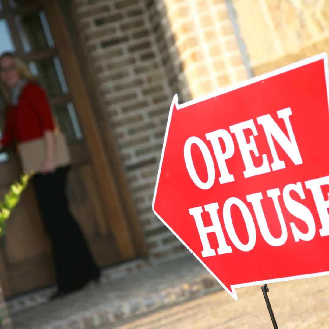 open house traditional house sale